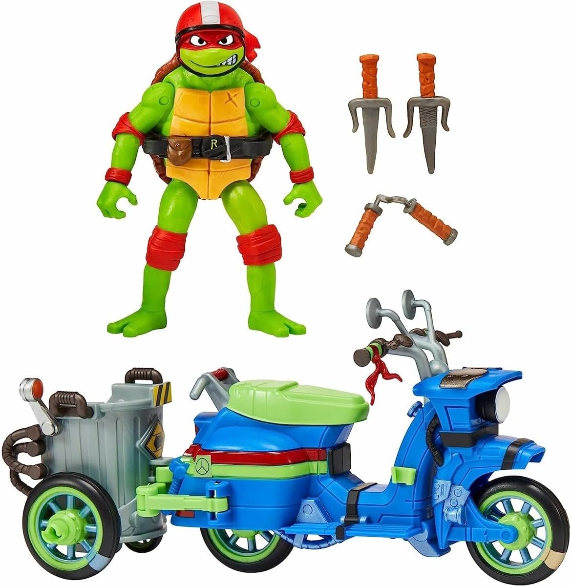 Pack Tortugas Ninja Caos Mutante Moto Battle Cycle con Figura de Raphael 11.5 cm – Playmates / Famosa (2023)