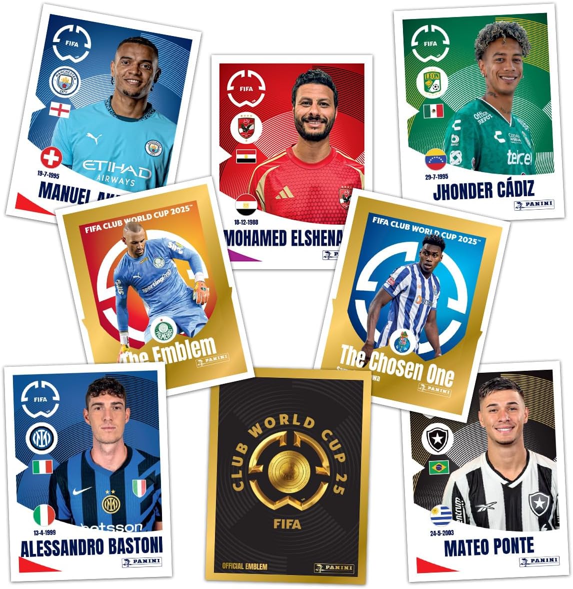 Caja de 50 Sobres de Cromos Panini: Mundial de Clubes FIFA 2025™ - 250 Cromos en Total