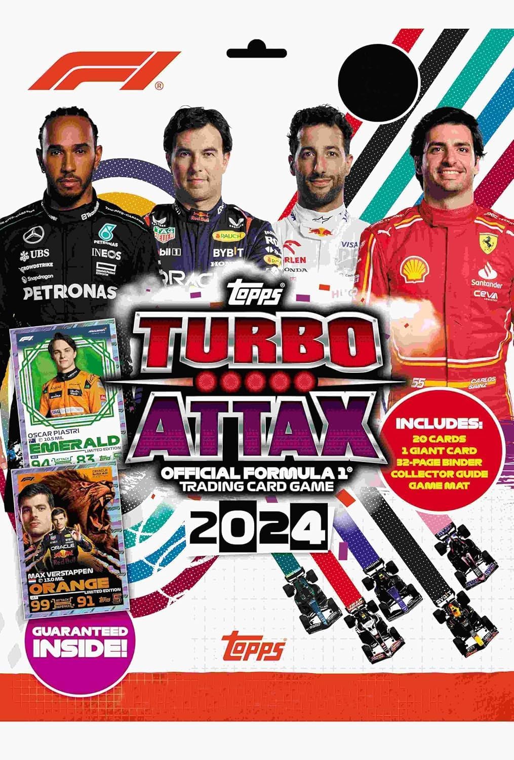 Colección Cartas Básicas Completas Topps Turbo Attax Fórmula 1 2024 – Álbum Archivador + Lote Avanzado hasta 312 (Año 2024)