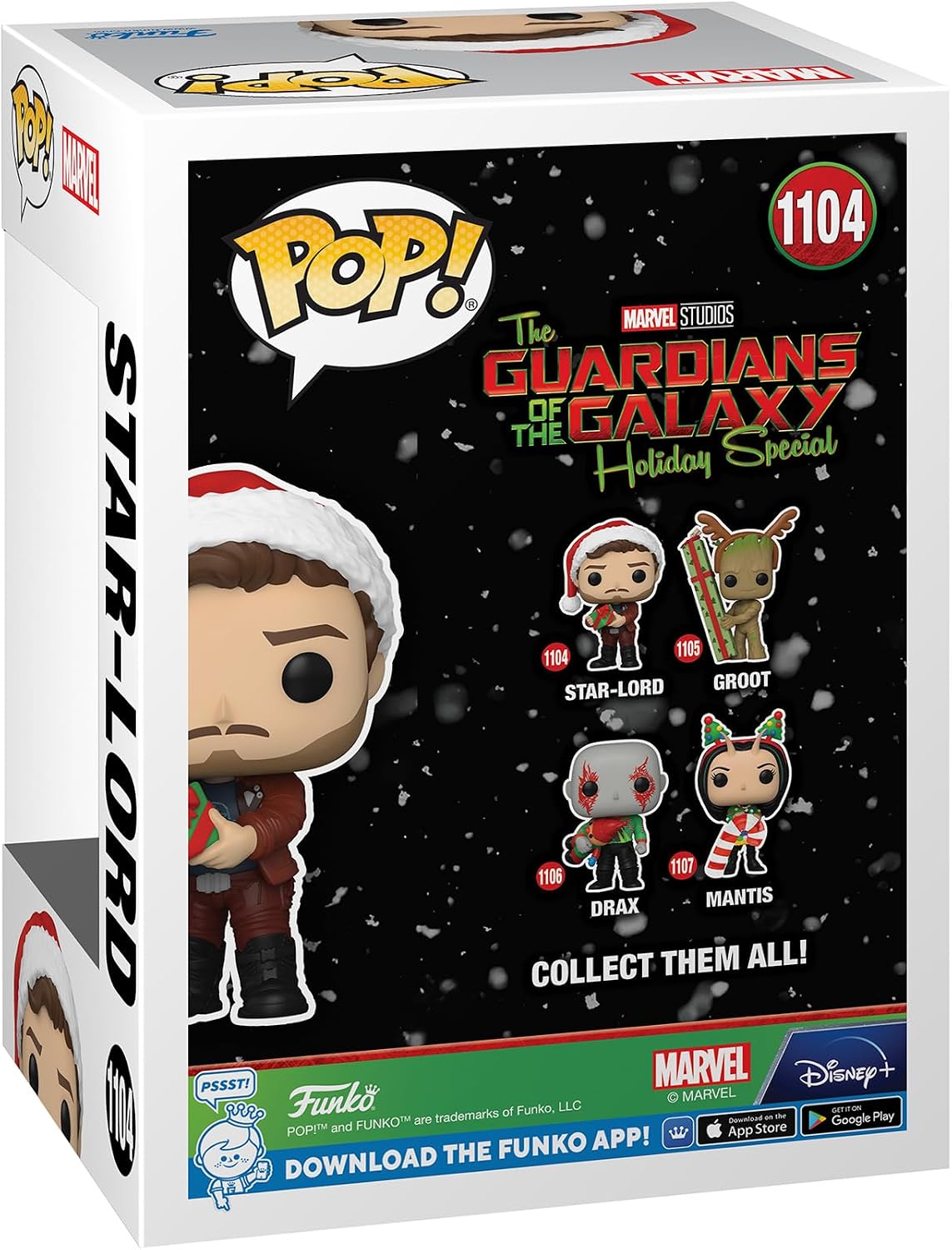 Funko Pop! Marvel 2022 Guardians of the Galaxy The Holiday Special Star-Lord #1104 - Bobble-Head