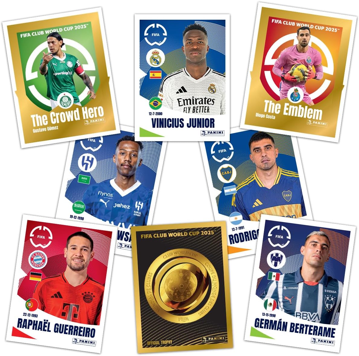 Caja de 50 Sobres de Cromos Panini: Mundial de Clubes FIFA 2025™ - 250 Cromos en Total