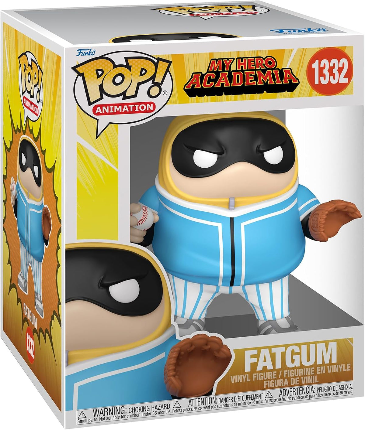 Funko Pop! Animation 2023 My Hero Academia Fatgum (Baseball) #1332 - Super Sized 15 cm