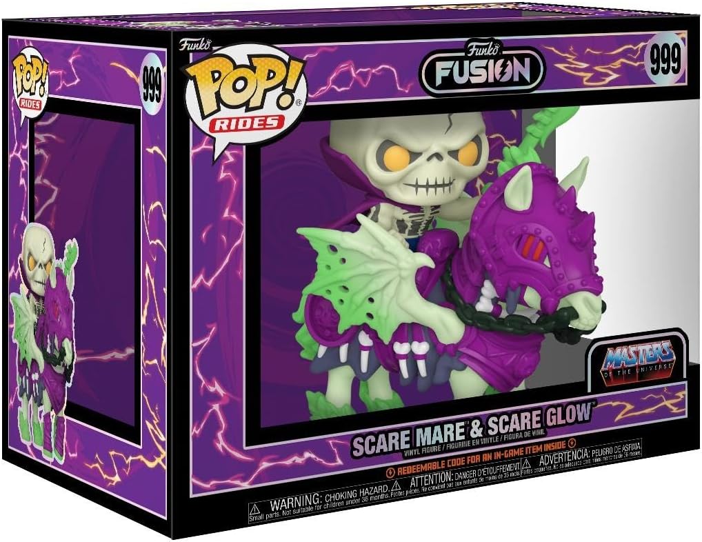 Funko Pop! Rides Masters of the Universe: Scare Mare & Scare Glow #999 (15 cm) – Funko Fusion (2024)