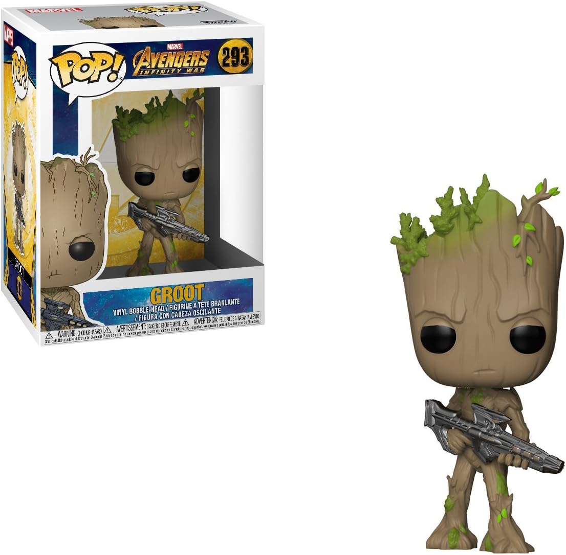 Funko Pop! Marvel Avengers: Infinity War Groot Teen con Arma 9.5 cm (Nº 293) – Funko (2018)