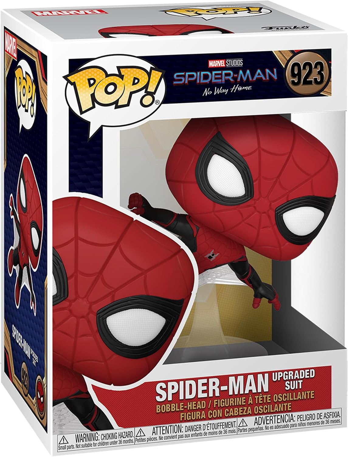 Funko Pop! Marvel: Spider-Man No Way Home - Spider-Man (Upgraded Suit) de 9.5 cm (#923) - Año 2021