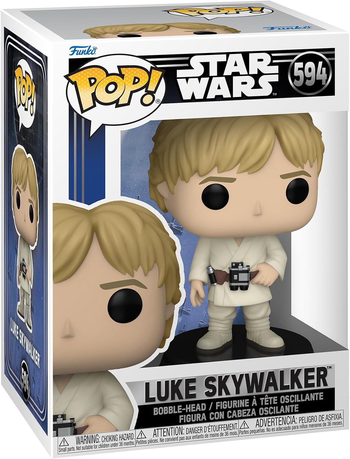 Funko Pop! Star Wars: A New Hope - Luke Skywalker de 9.5 cm (#594) - Año 2023