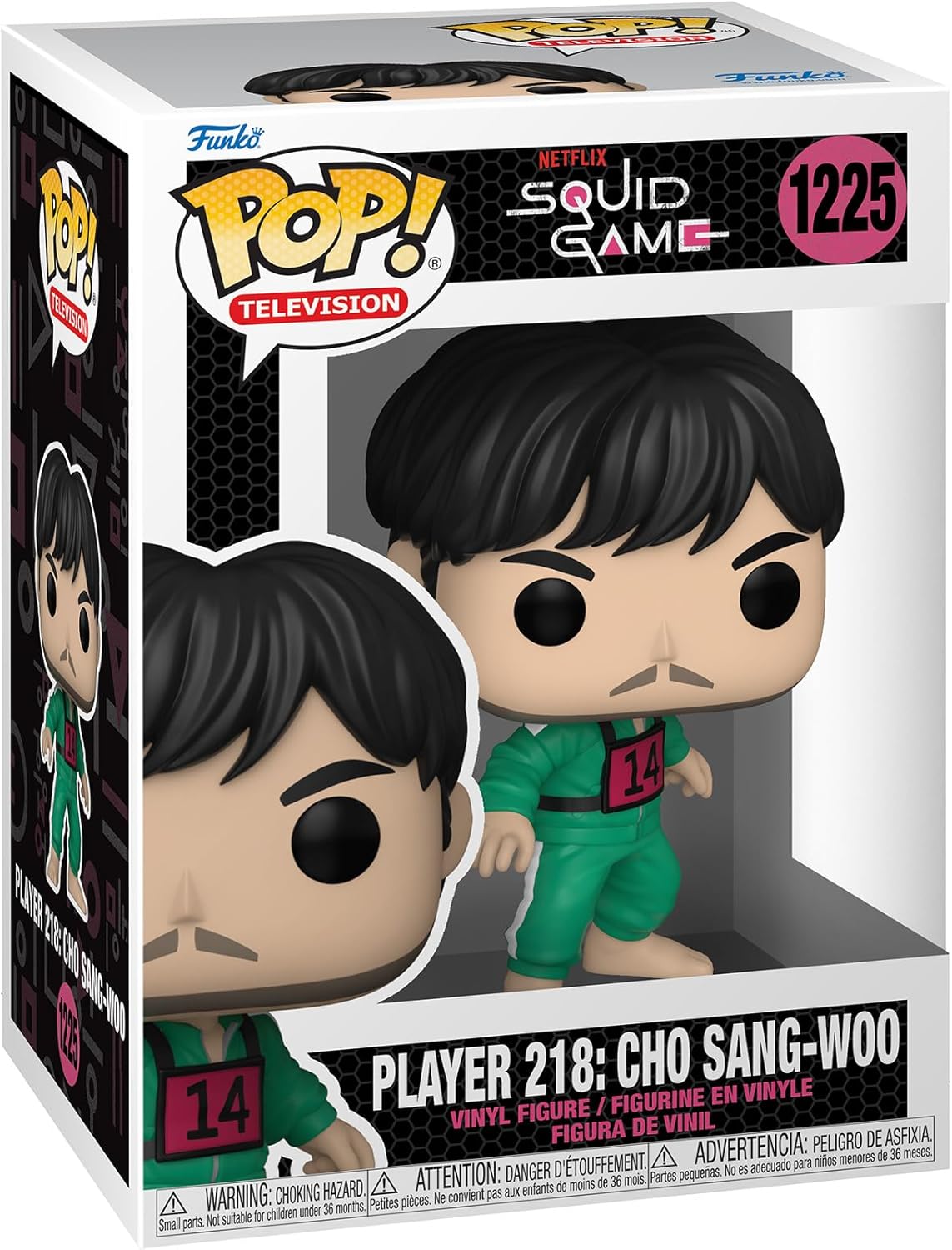 Funko Pop! Television 2022 Squid Game Player 218: Cho Sang-Woo #1225 - Edición Oficial Netflix