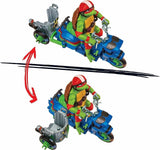Pack Tortugas Ninja Caos Mutante Moto Battle Cycle con Figura de Raphael 11.5 cm – Playmates / Famosa (2023)