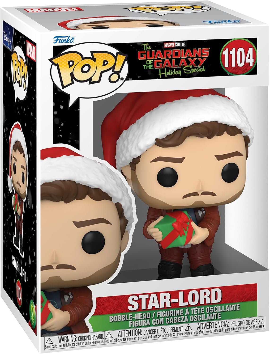Funko Pop! Marvel 2022 Guardians of the Galaxy The Holiday Special Star-Lord #1104 - Bobble-Head
