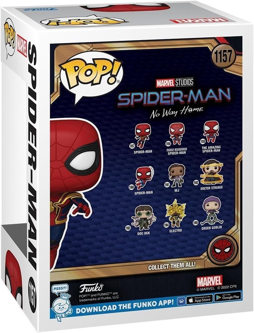Funko Pop! Movies 2023 Marvel Studios Spider-Man No Way Home Spider-Man #1157