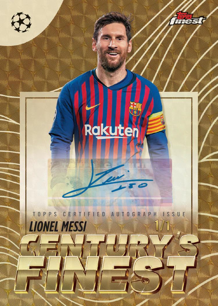 Caja Hobby Topps Finest UEFA Club Competitions 2025/26 - 2 Autógrafos Garantizados