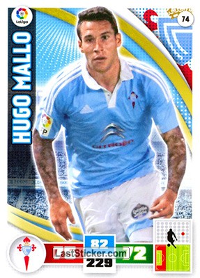 074 · Hugo Mallo · R.C. Celta · Básica - Panini Adrenalyn XL Liga BBVA 2015-16