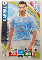 076 · Cabral · R.C. Celta · Básica - Panini Adrenalyn XL Liga BBVA 2015-16