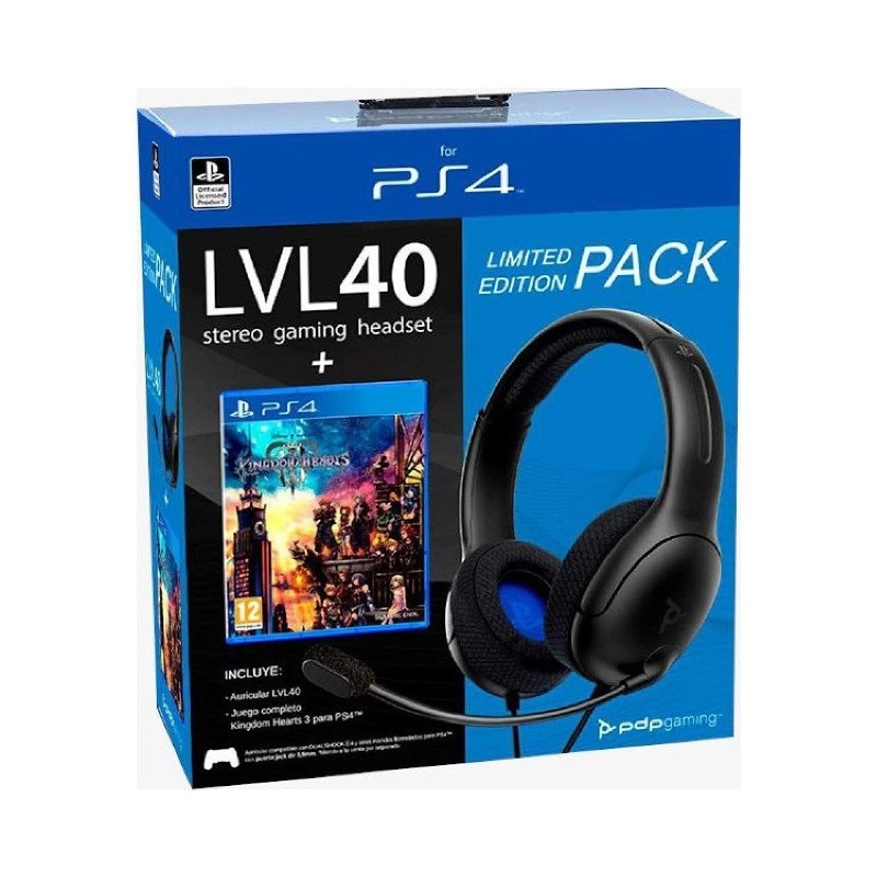 Auriculares con Cable LVL40 + Juego Kingdom Hearts III