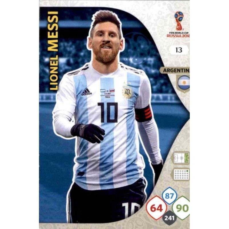 13 Lionel Messi Argentina Panini Adrenalyn Xl Russia 2018