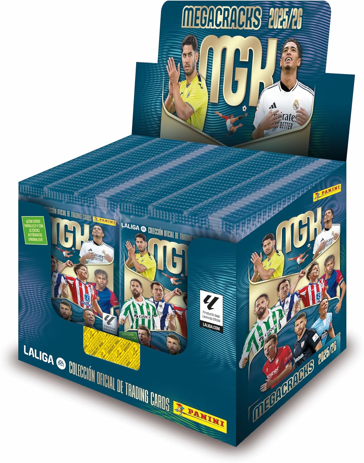 Caja Completa 50 Sobres Megacracks 2025/2026 Panini LALIGA - Colección Oficial Trading Cards