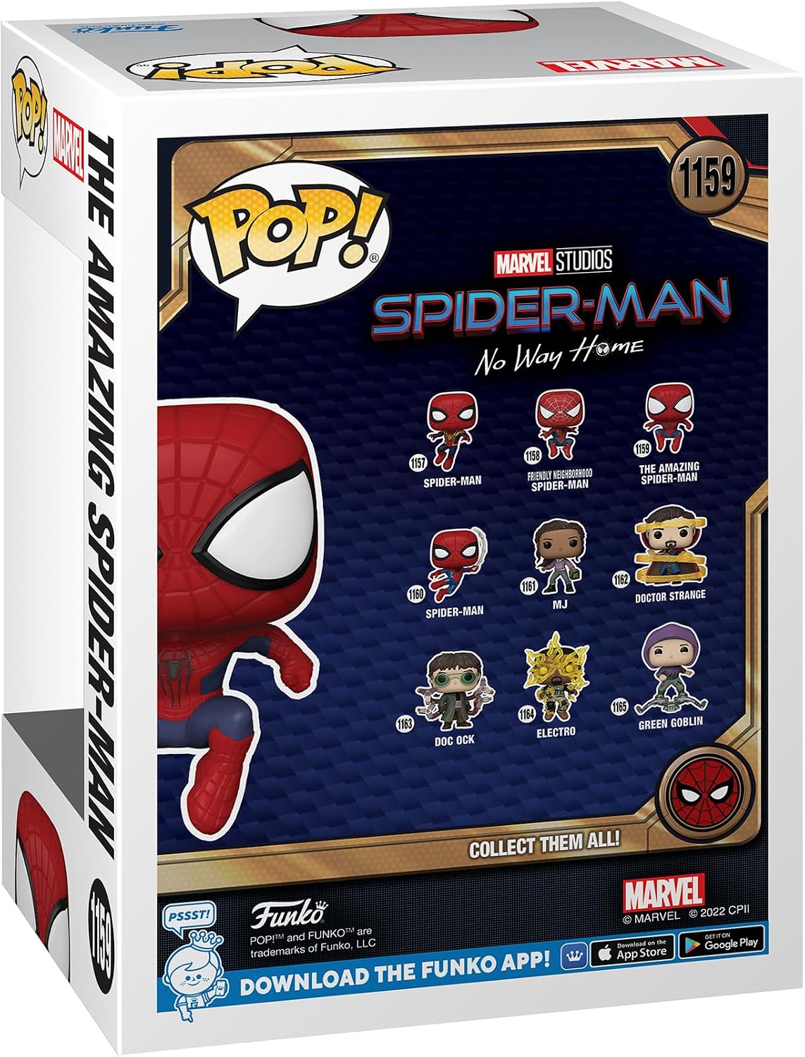 Funko Pop! Movies 2023 Marvel Studios Spider-Man No Way Home The Amazing Spider-Man #1159