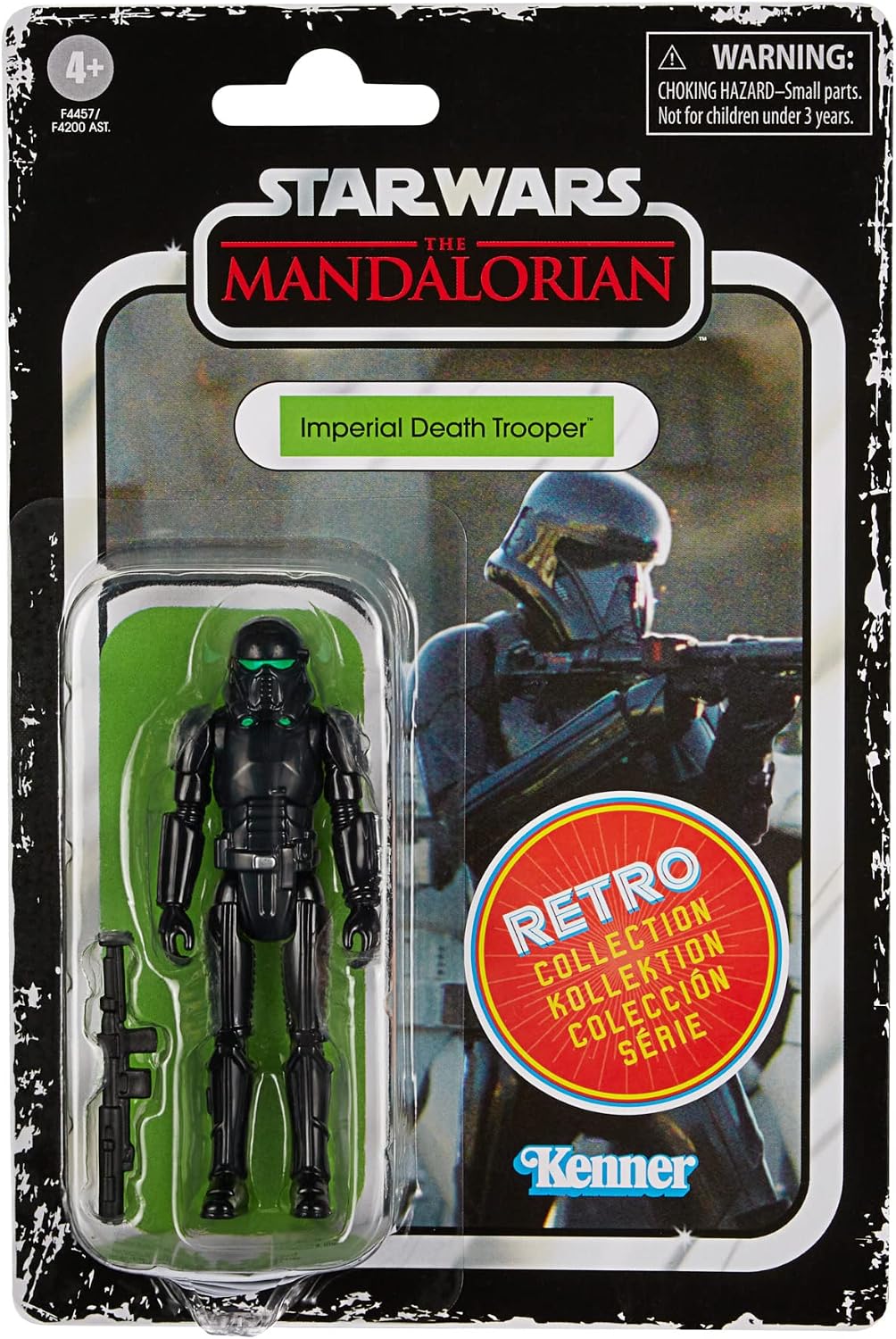 Figura Hasbro Star Wars The Retro Collection: The Mandalorian - Imperial Death Trooper de 9.5 cm (#F4457) - Año 2022