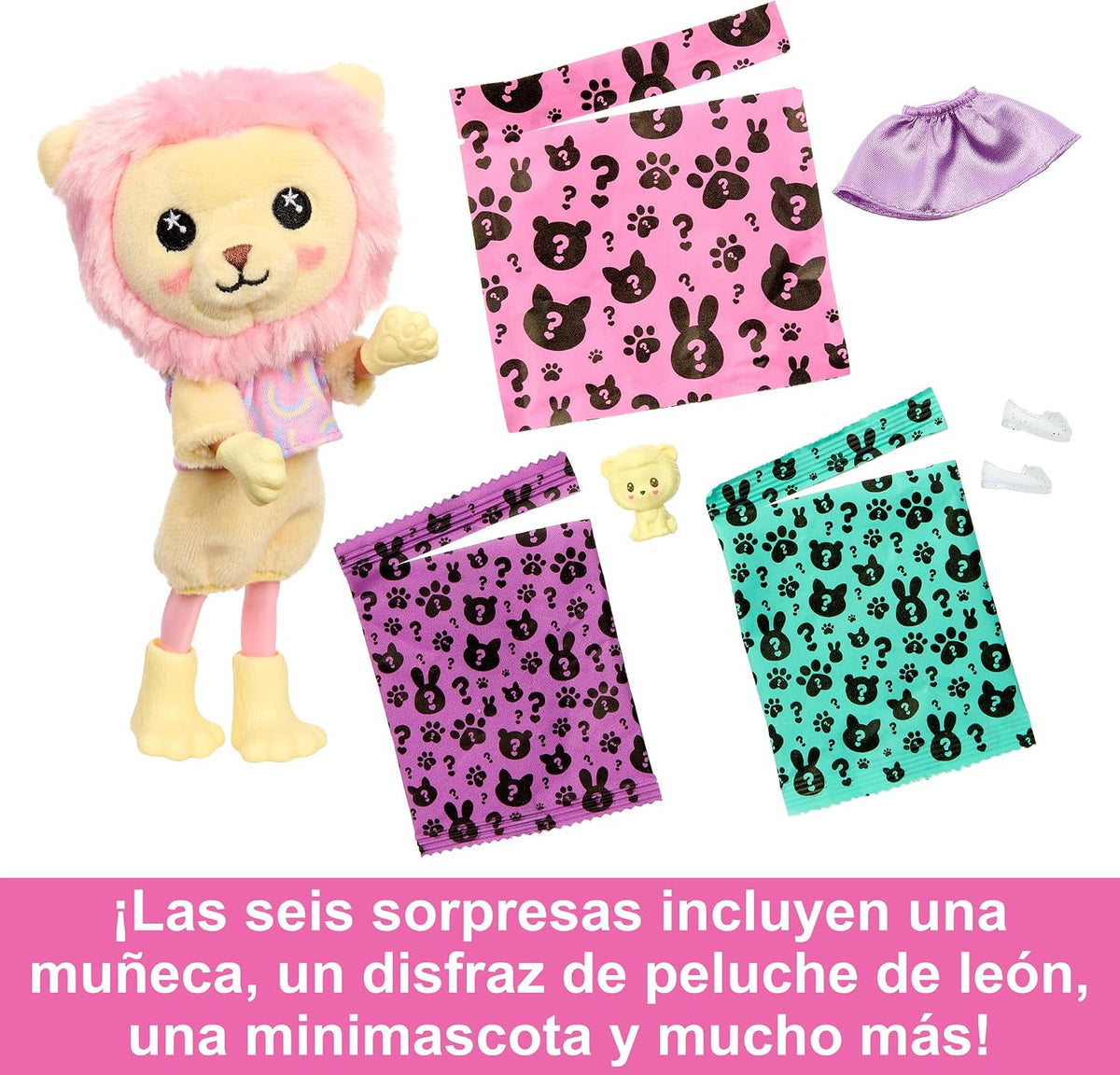 Muñeca Mattel Barbie Chelsea Cutie Reveal: Serie Cozy Cute Tees Sorpresa – JUGUETE NUEVO EN TUBO