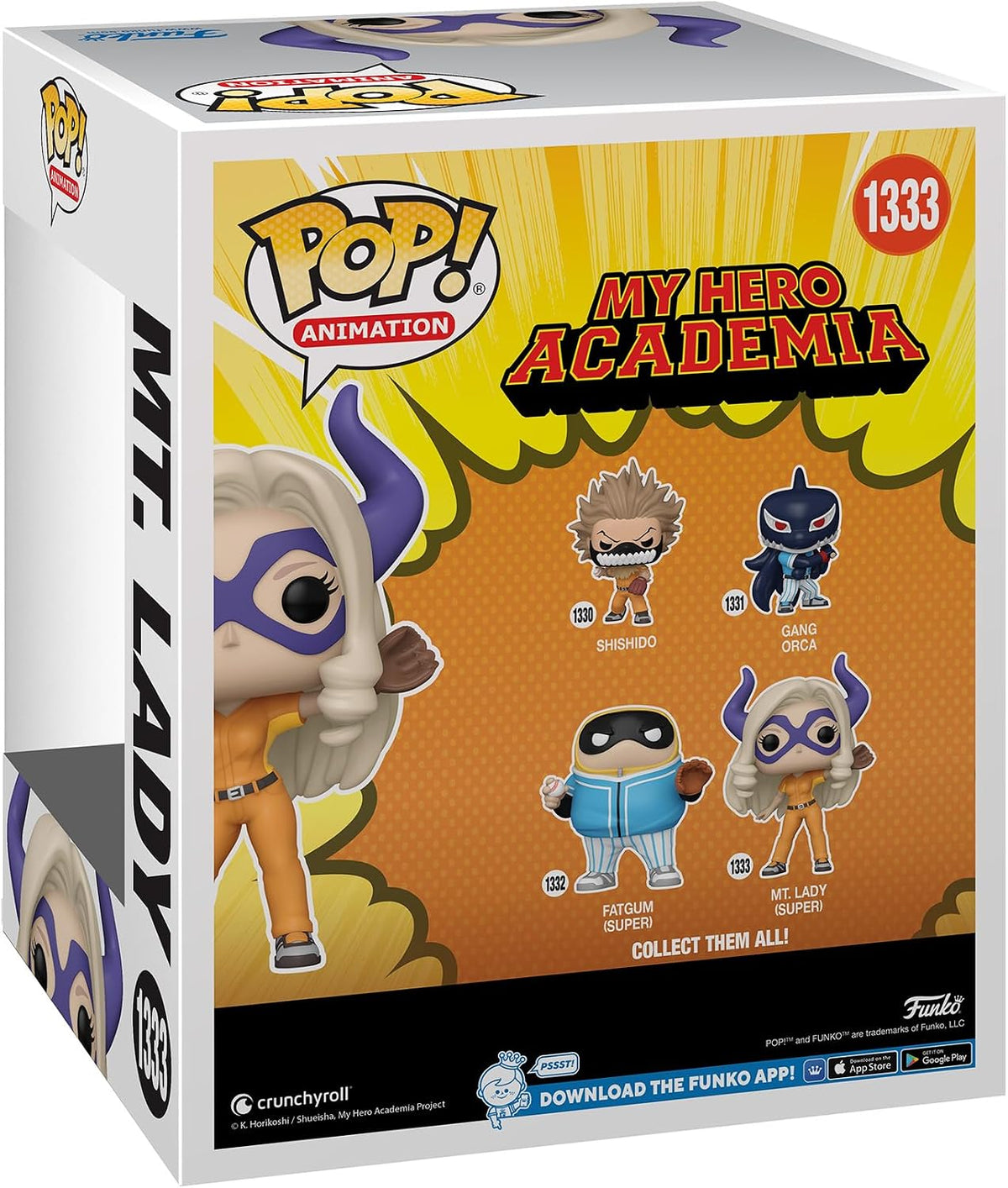 Funko Pop! Animation 2023 My Hero Academia Mt. Lady #1333 - Super Sized 15 cm