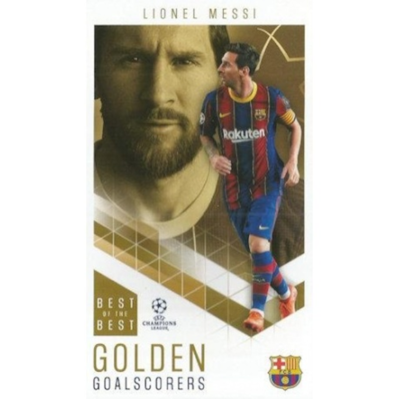 86 Lionel Messi F.C. Barcelona Golden Goalscorers Topps Best of the Best UCL