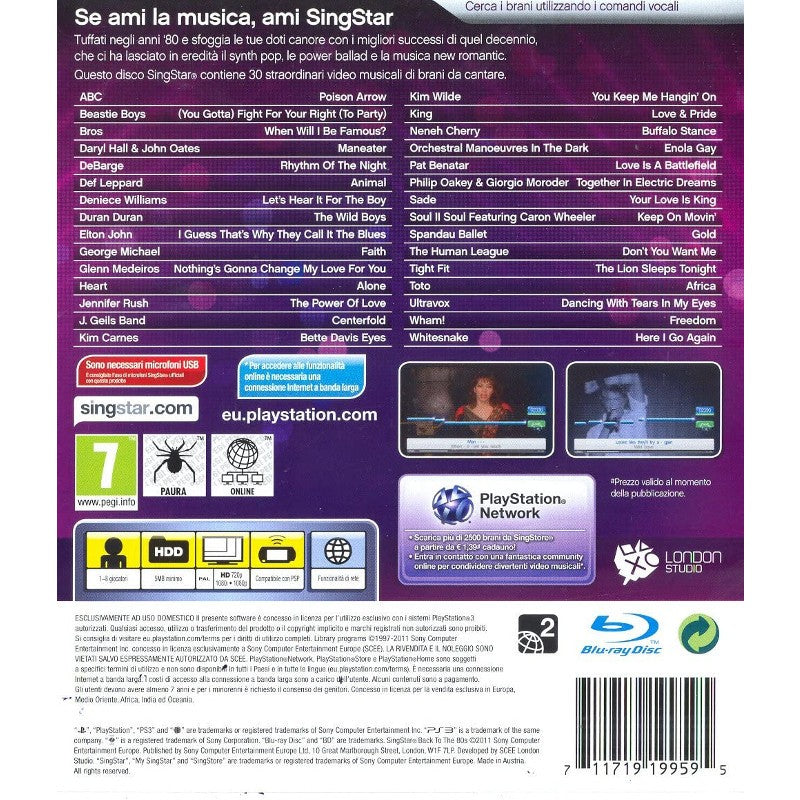 Singstar Back to the 80´s (Multiidioma)