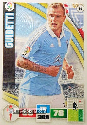 090 · Guidetti · R.C. Celta · Básica - Panini Adrenalyn XL Liga BBVA 2015-16