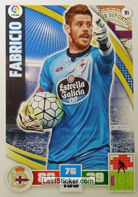 091 · Fabricio · R.C. Deportivo · Básica - Panini Adrenalyn XL Liga BBVA 2015-16