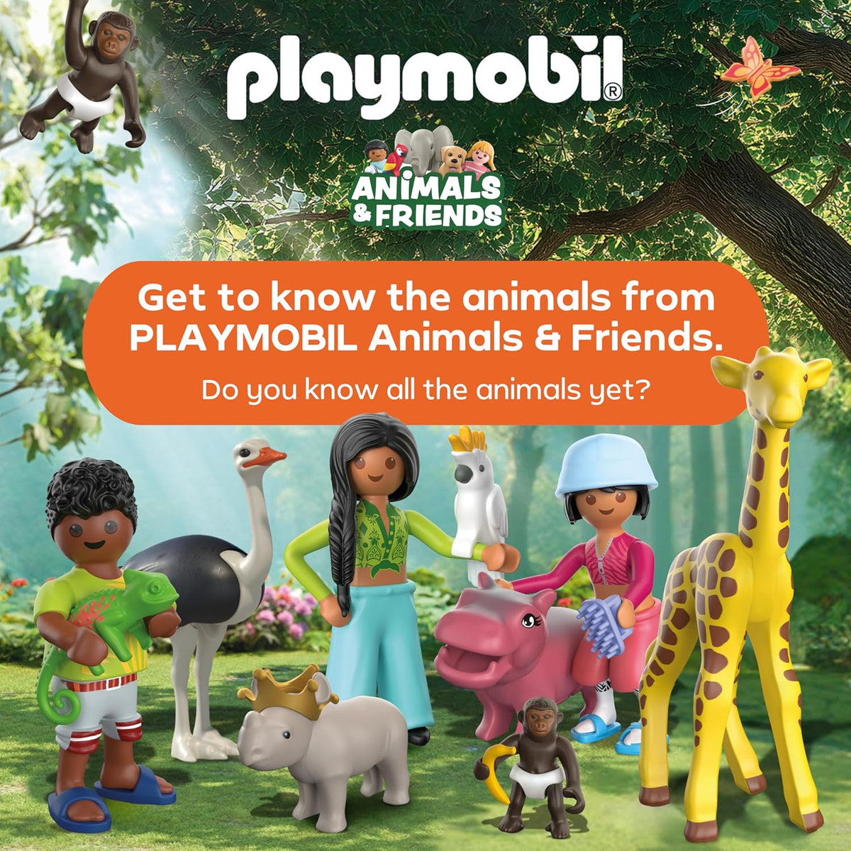Playmobil Animals & Friends 2024 Paseo en Globo Aerostático (Balloon Ride) #71853