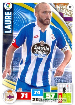 092 · Laure · R.C. Deportivo · Básica - Panini Adrenalyn XL Liga BBVA 2015-16