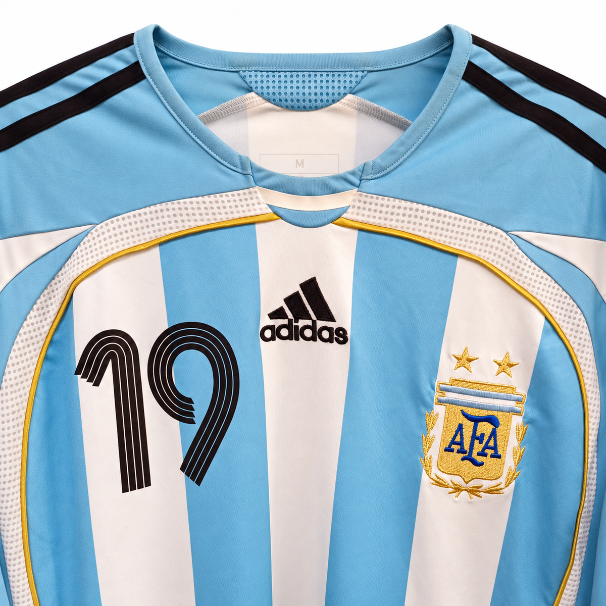 Camiseta Adidas Argentina Remake Mundial 2006 Talla M: Reedición Oficial Messi 19 Albiceleste
