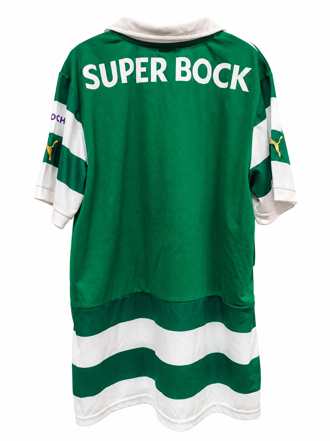 Camiseta Puma Sporting CP Primera Equipación 2013/2014 Firmada por la Plantilla - Verde/Blanca - Talla L