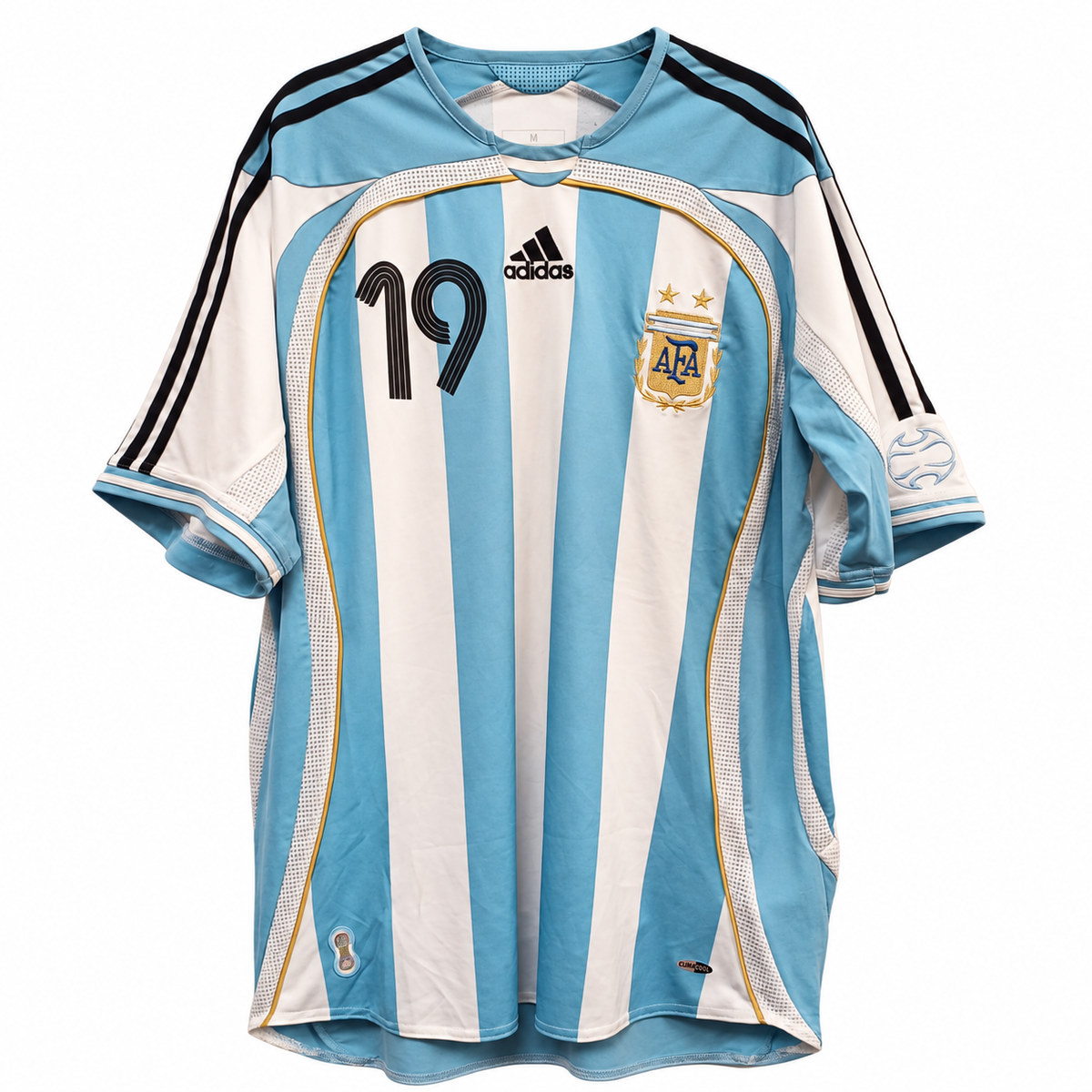 Camiseta Adidas Argentina Remake Mundial 2006 Talla M: Reedición Oficial Messi 19 Albiceleste