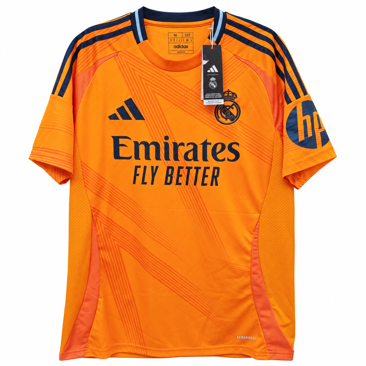 Camiseta Adidas Real Madrid Segunda Equipación 2024/2025 Versión Fan - Naranja - Talla M
