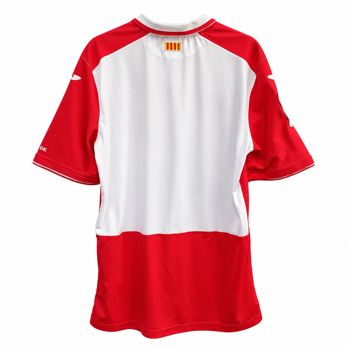 Camiseta Joma RCD Espanyol 2015/16 Talla L Segunda Equipación Blanca Cruz Roja – JUGUETE USADO CON FIRMAS (Sergio García, Caicedo, Asensio, etc.)
