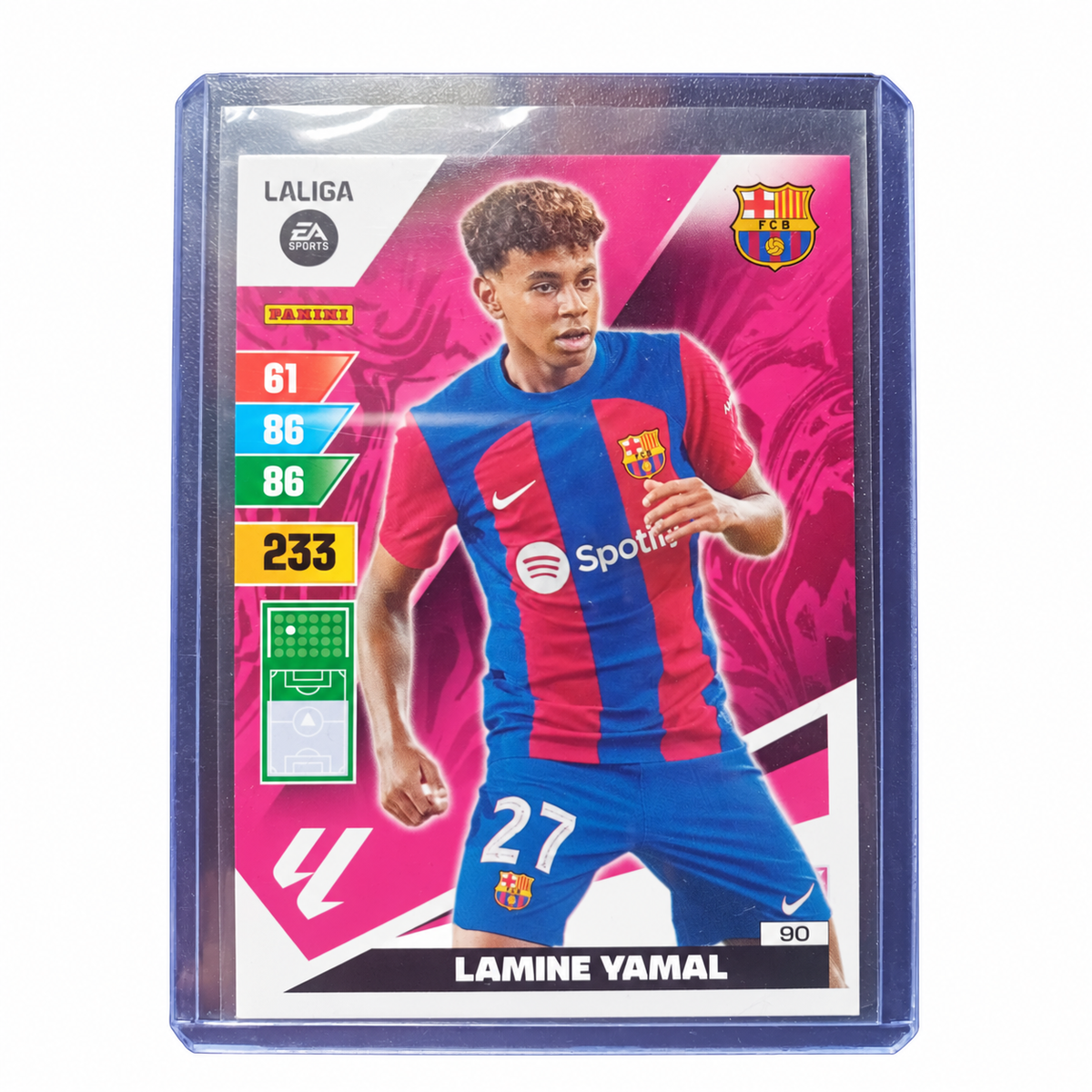Carta Panini Adrenalyn XL LaLiga 2023/24: Lamine Yamal Rookie Card Nuevo Fichaje Plus #4 – EDICIÓN EXTRA MINT (2024)