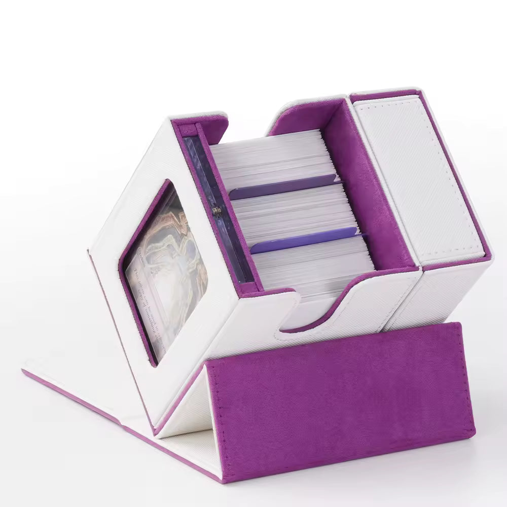 Porta Mazos Commander Premium con Ventana y Caja de Dados (12.5 x 10.4 x 12.8 cm) - Edición 2026