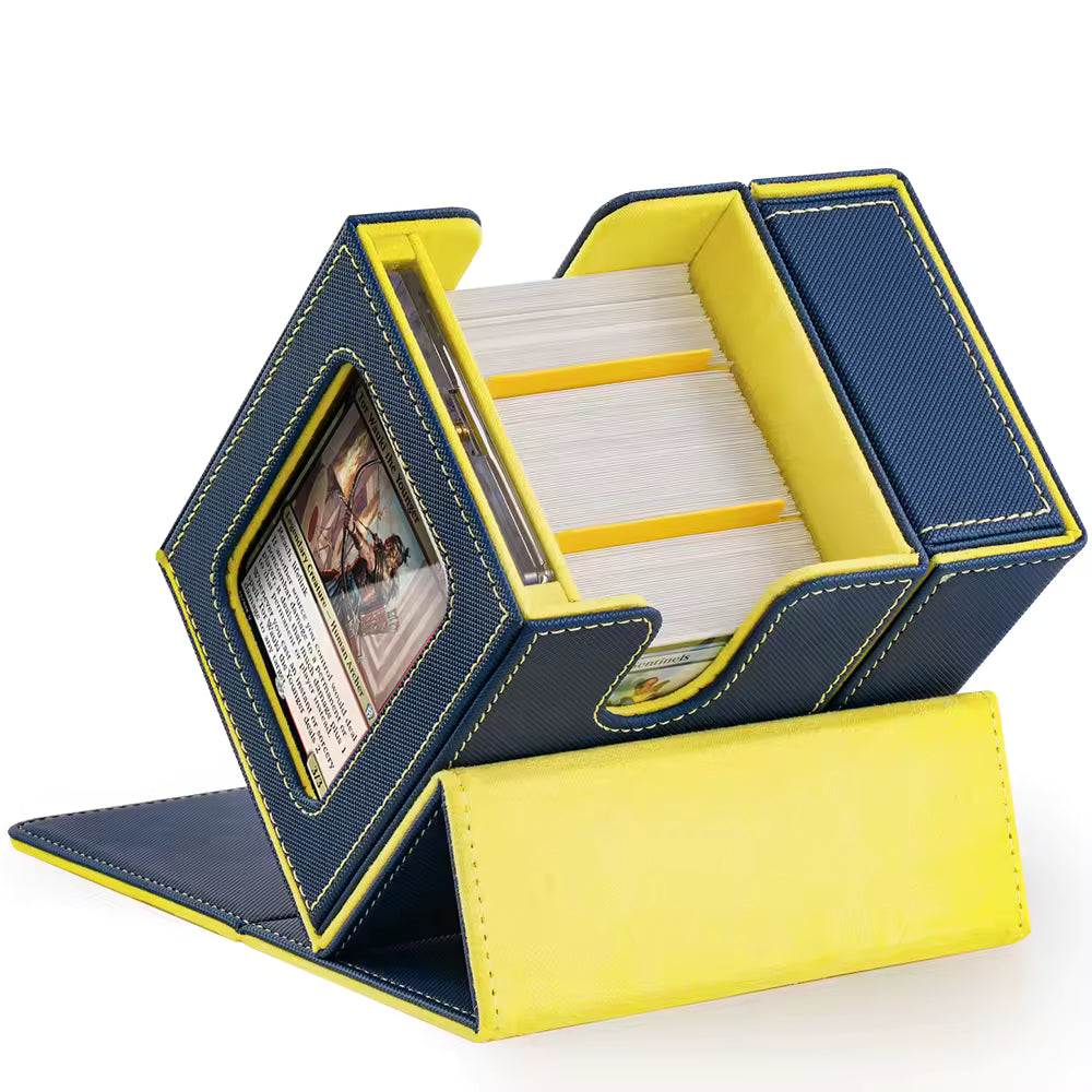Porta Mazos Commander Premium con Ventana y Caja de Dados (12.5 x 10.4 x 12.8 cm) - Edición 2026