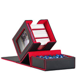 Porta Mazos Commander Premium con Ventana y Caja de Dados (12.5 x 10.4 x 12.8 cm) - Edición 2026