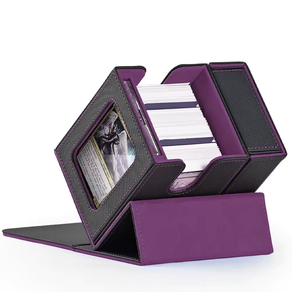Porta Mazos Commander Premium con Ventana y Caja de Dados (12.5 x 10.4 x 12.8 cm) - Edición 2026