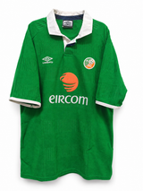 Umbro Irlanda 2000-01 Camiseta Local de Fútbol Talla L (Eircom - Made in England)