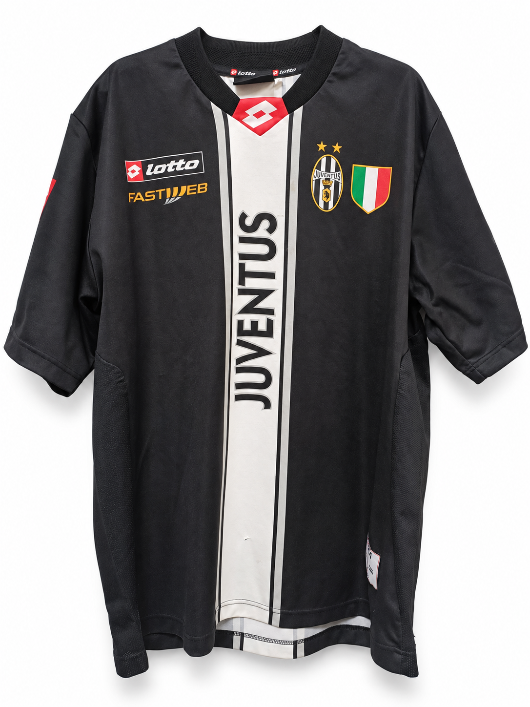 Lotto Juventus de Turín 2002-03 Camiseta Técnica de Entrenamiento Talla L (Fastweb - Made in Italy)