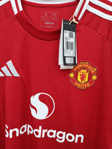 Camiseta Manchester United Local 2024/2025 Adidas Talla XL (80 cm Largo) - Código Original IU1397