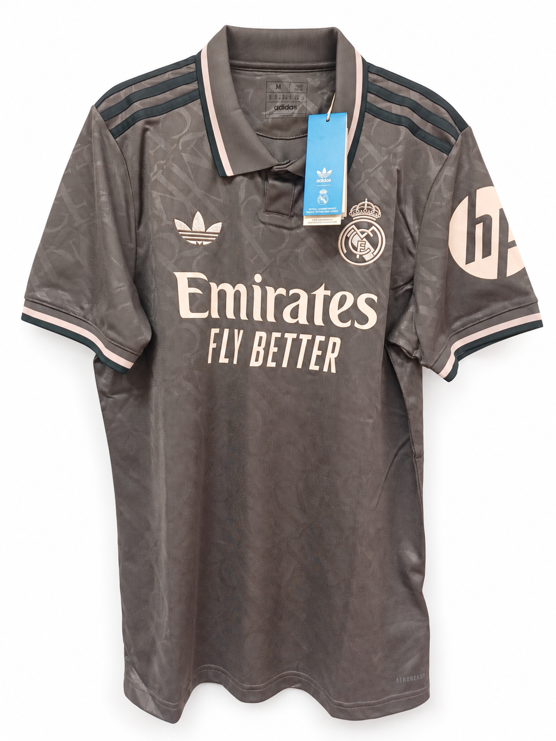 Camiseta Real Madrid Tercera Equipación 2024/2025 Adidas Originals Talla M (75 cm Largo) - Código Original IY1763