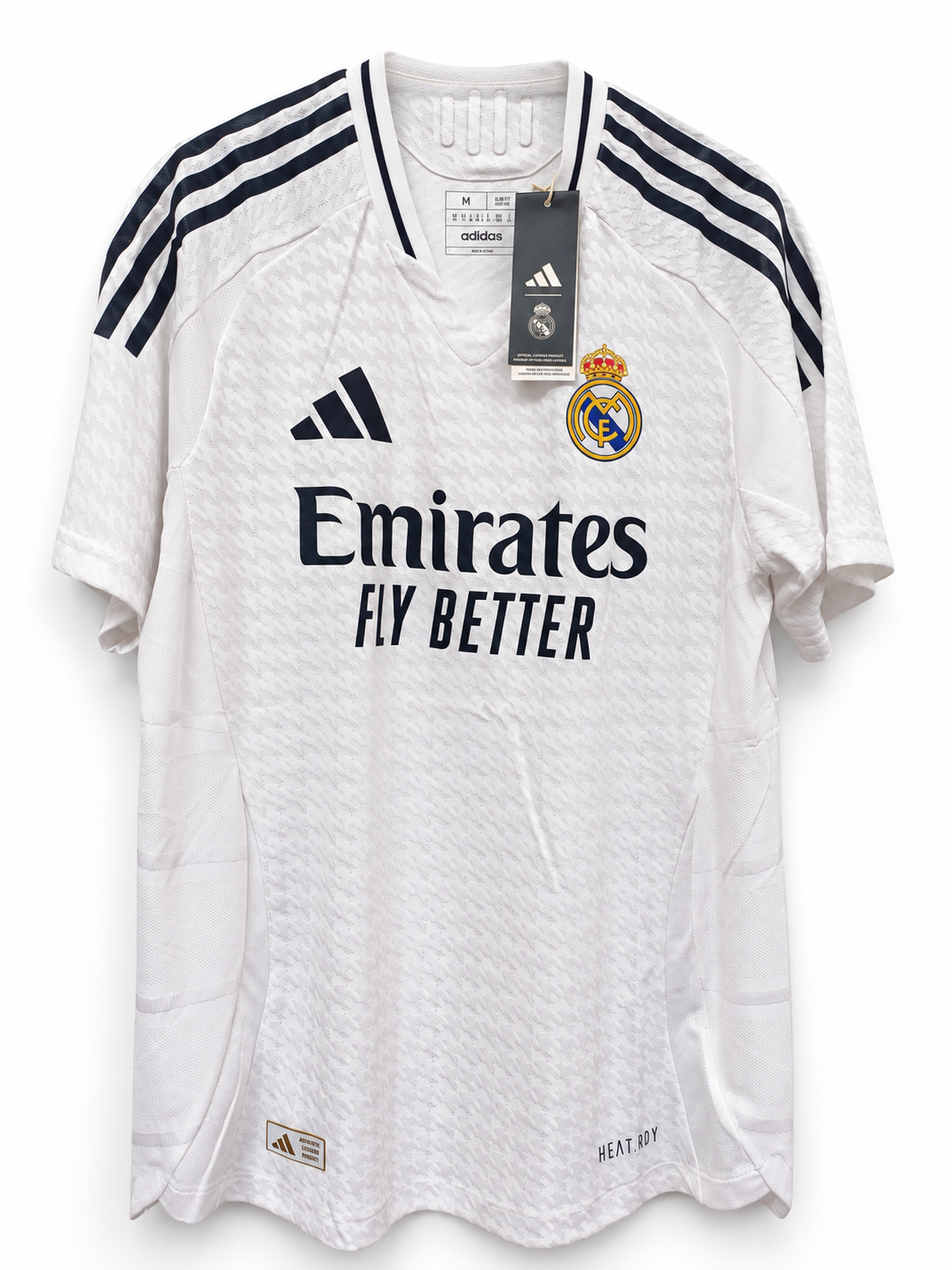 Camiseta Real Madrid Local 2024/2025 Adidas Talla M (75 cm Largo) - Código Original IU5011