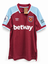 Camiseta West Ham Local 2021/2022 Umbro Bowen #20 Talla M (74 cm Largo) - Código Original 94268U-KIT