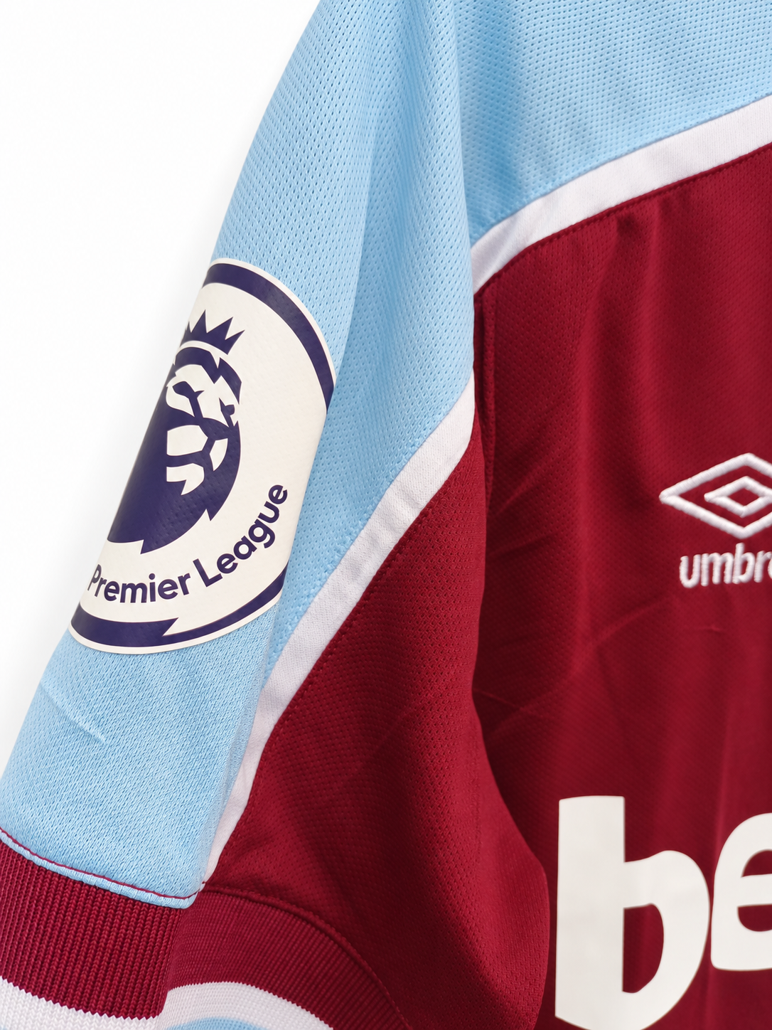 Camiseta West Ham Local 2021/2022 Umbro Bowen #20 Talla M (74 cm Largo) - Código Original 94268U-KIT