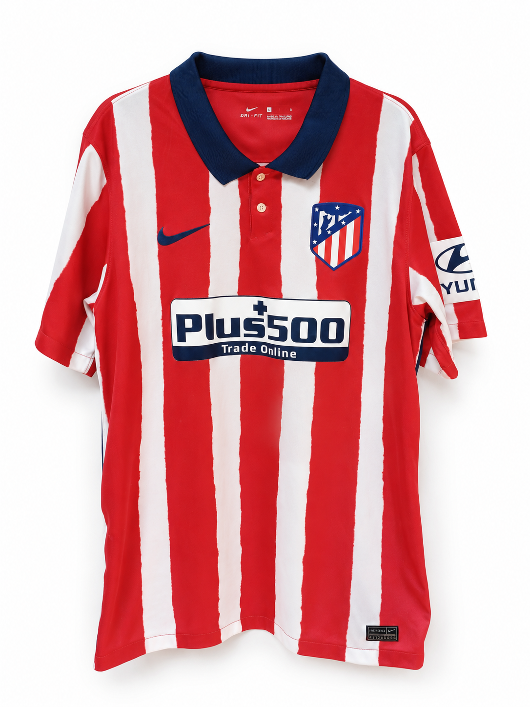 Camiseta Atlético de Madrid Local 2020/2021 Nike Talla L (76 cm Largo) - Código Original CD4224-612