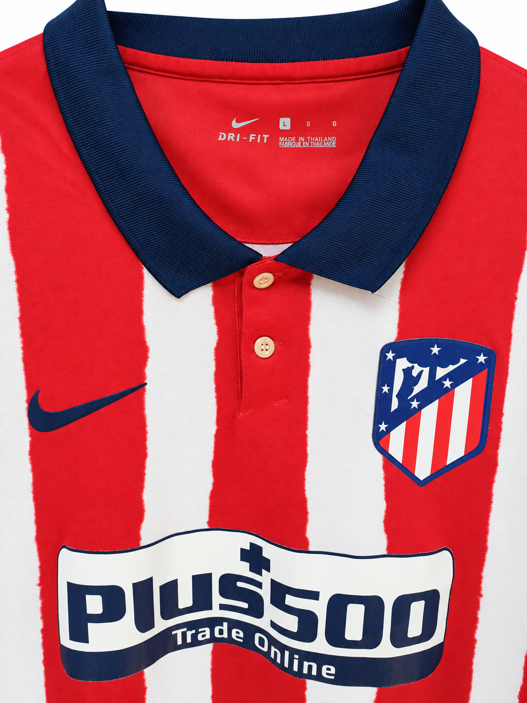 Camiseta Atlético de Madrid Local 2020/2021 Nike Talla L (76 cm Largo) - Código Original CD4224-612