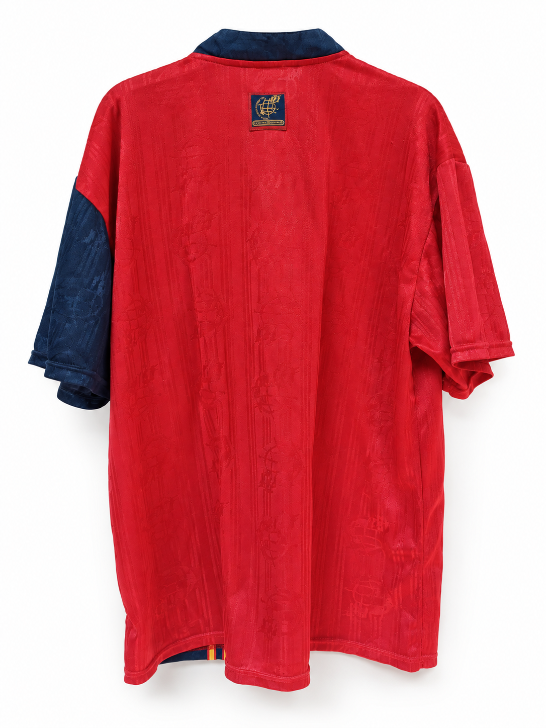Camiseta España Eurocopa 1996 Adidas Vintage - Edición Especial Firmas Serigrafiadas Talla XL (75 cm Largo)